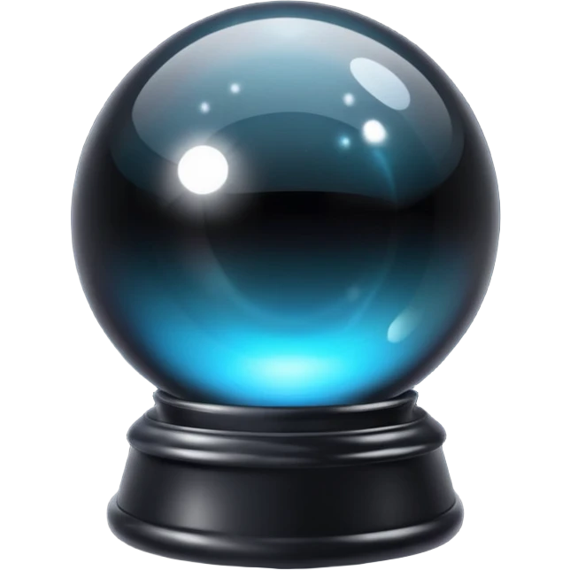 black crystal magic ball emoji