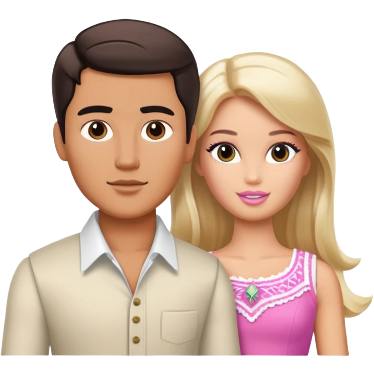 Mexican ken and white barbie emoji