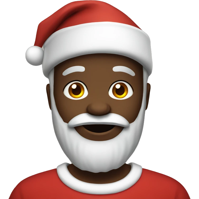 Black santa emoji