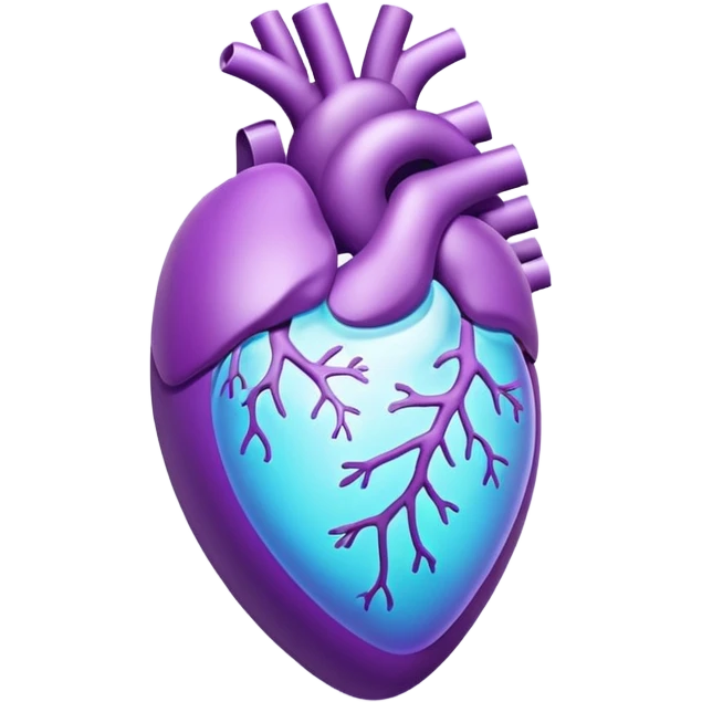 Breathing 3d Icon with color of A781F3 emoji