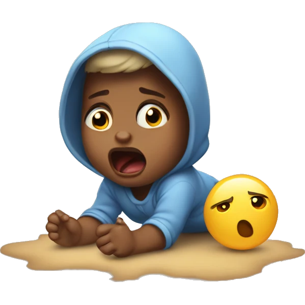 Toddler having a tantrum  emoji