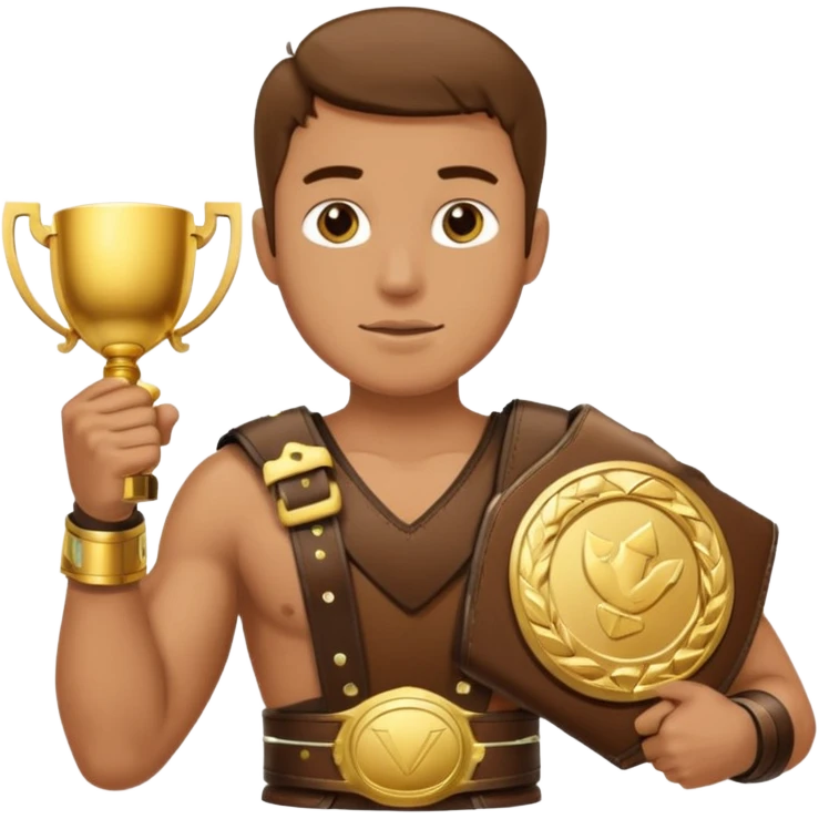 champ 2 belt w man emoji