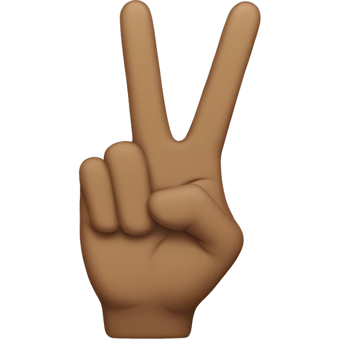 Peace sign with the thumb sticking out  emoji