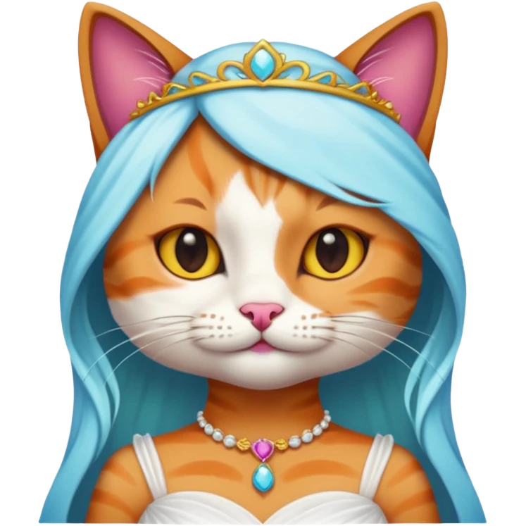 cat bride colorful emoji