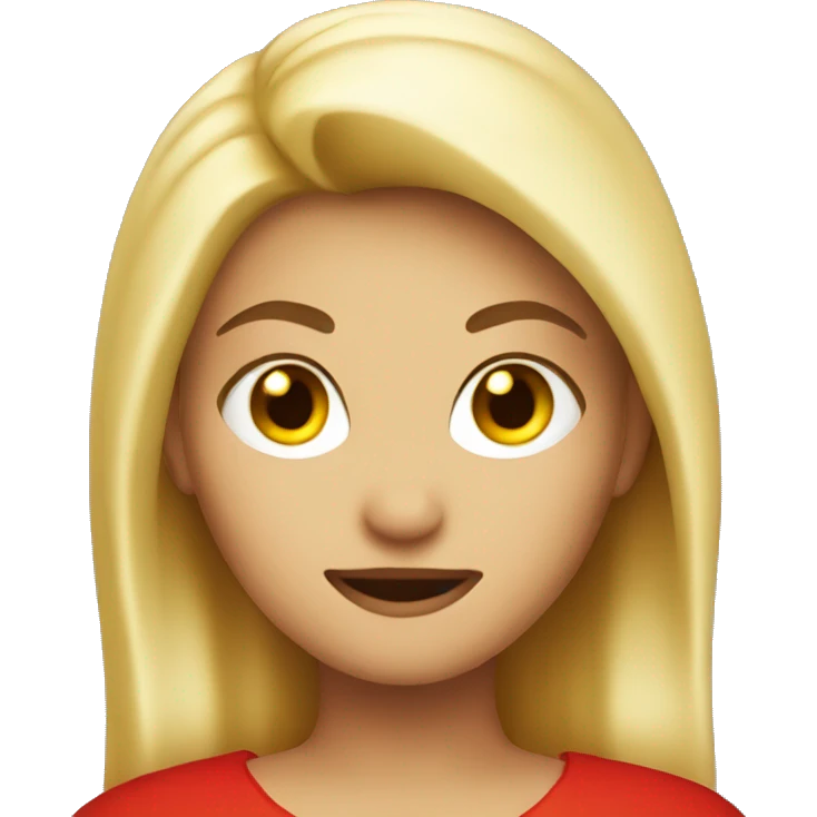 Blonde girl devil emoji