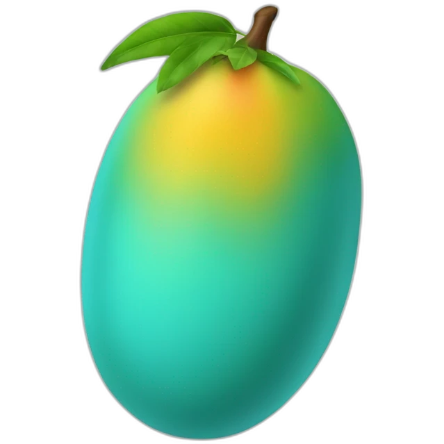 cyan mango emoji