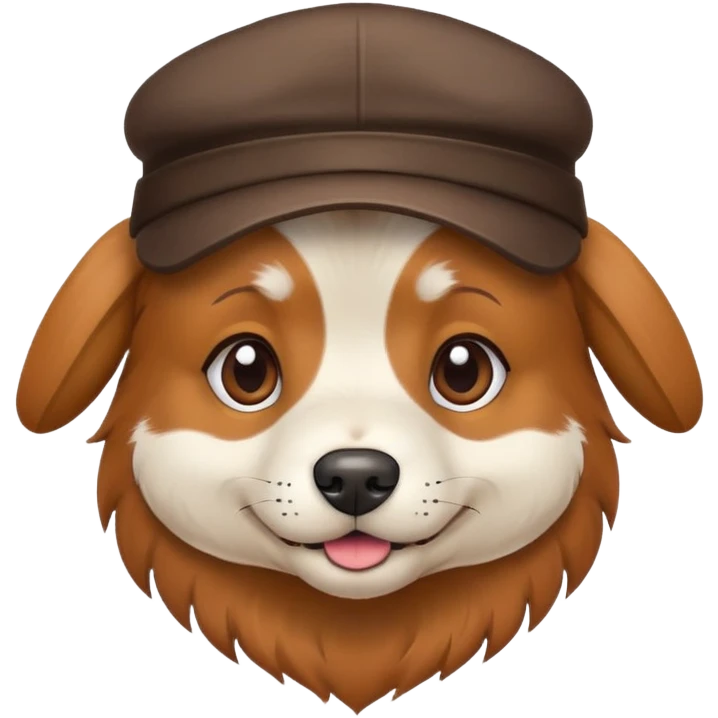 dog with hat emoji