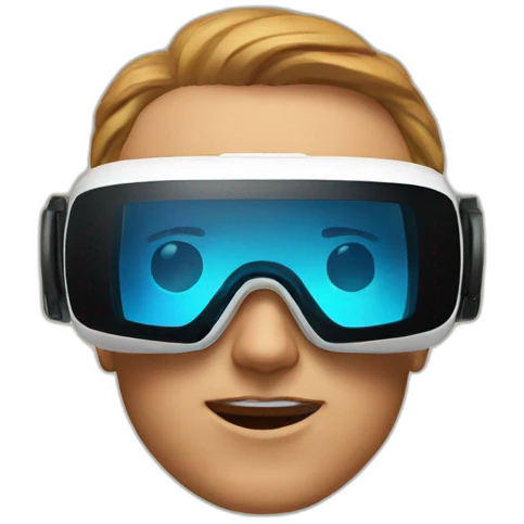 Vr headset make the face tan emoji