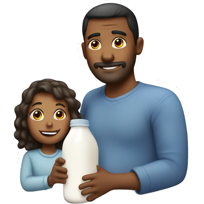 Dad getting the milk emoji