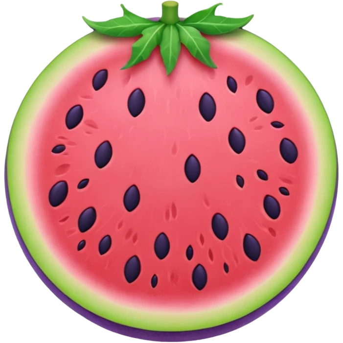 purple melon emoji