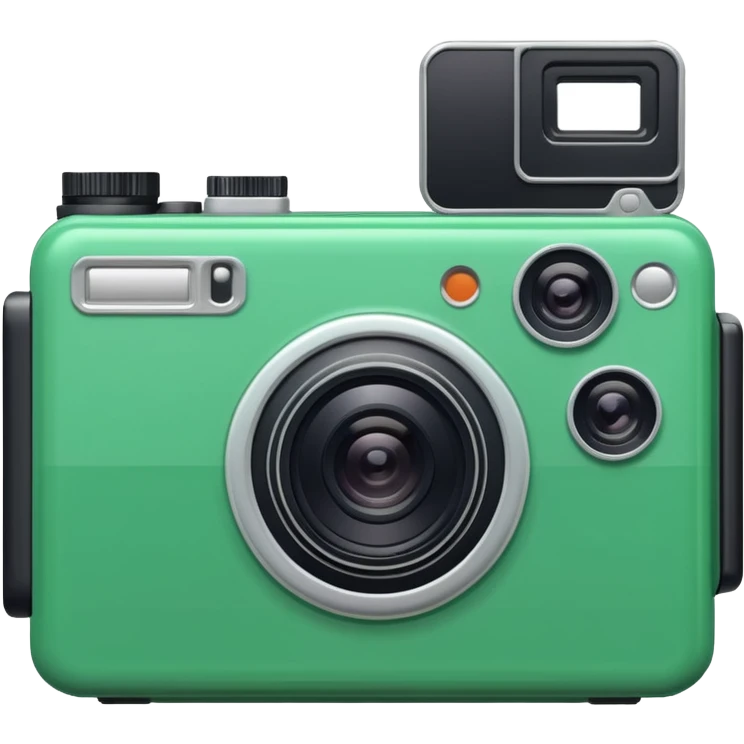 Disposable camera green emoji