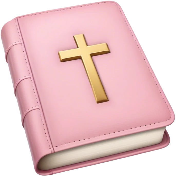 Soft pink bible emoji