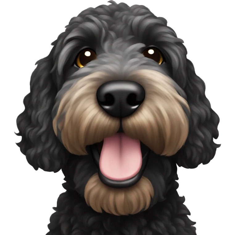 black golden doodle  emoji