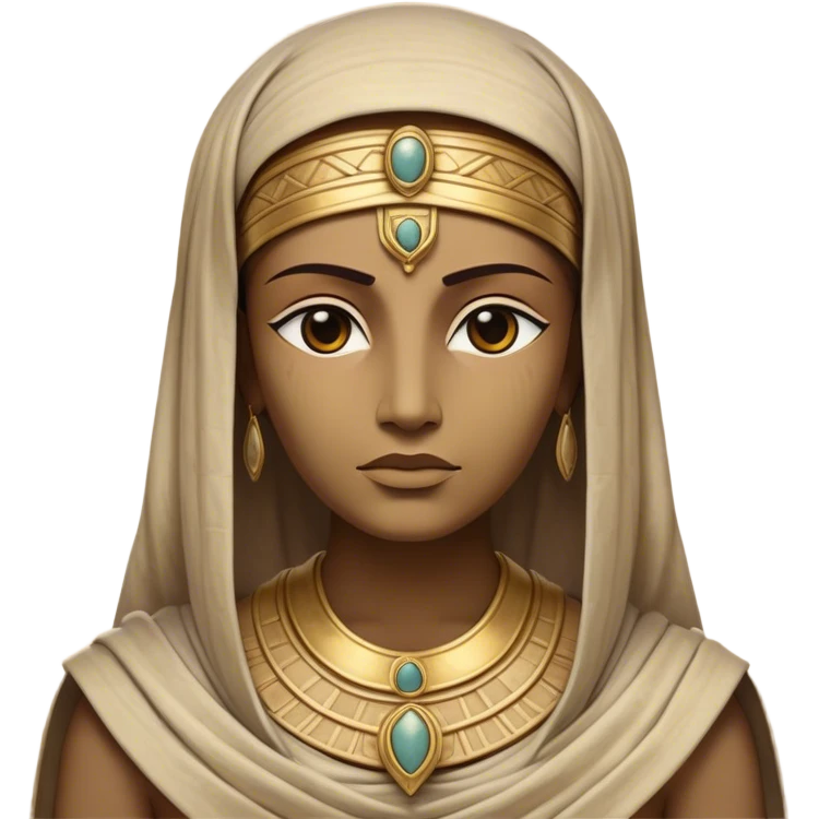 Cinematic Noble Mummy Portrait Emoji, Regal and timeless, with a meticulously wrapped, ancient form in muted earth tones accented by faded gold, exuding an air of forgotten majesty and solemn duty, simplified yet elegant with intricate bandage details, highly detailed and softly glowing, evoking the dignified mystery of an eternal sentinel guarding long-lost secrets! emoji