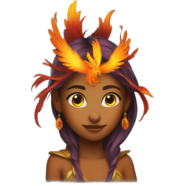 Phoenix-fairy woman emoji