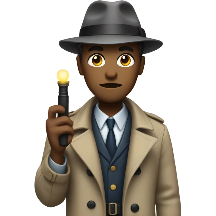 Detective with a flashlight emoji
