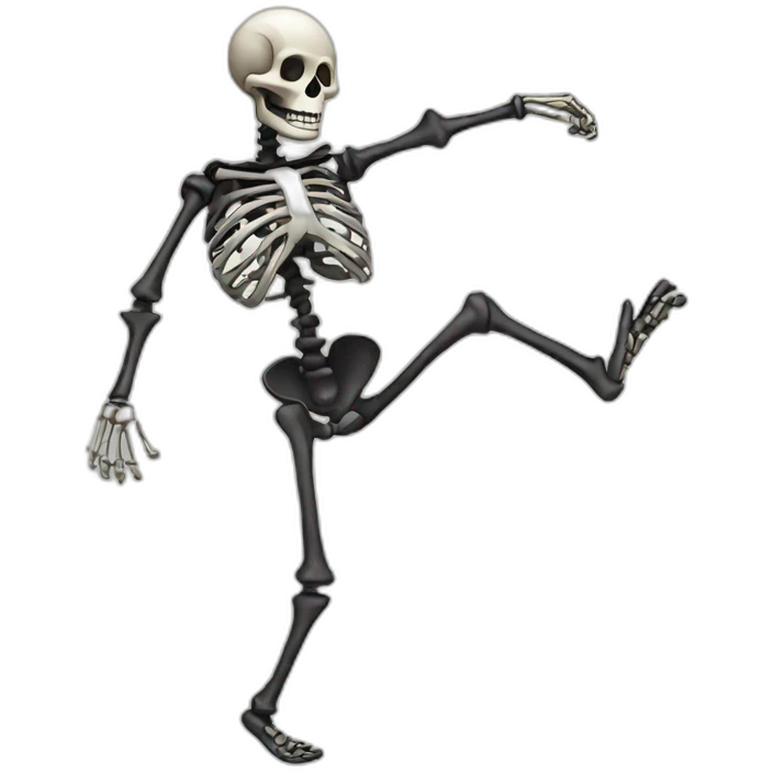 dancing skeleton emoji