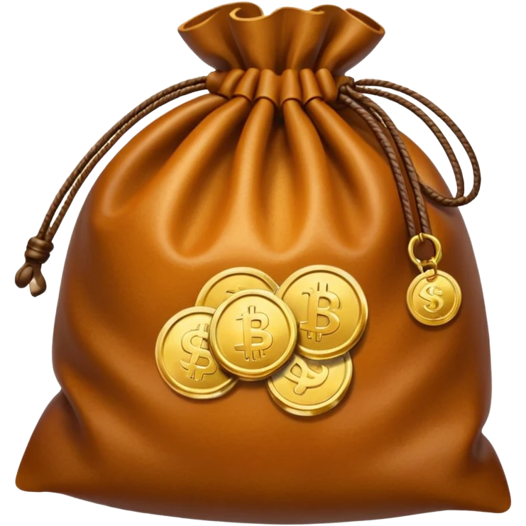 bag with coins emoji