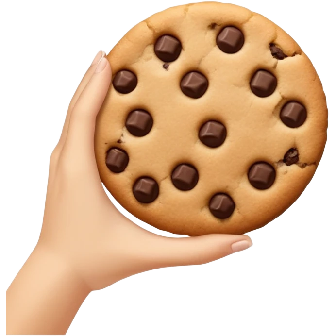 Hand in a cookie  emoji