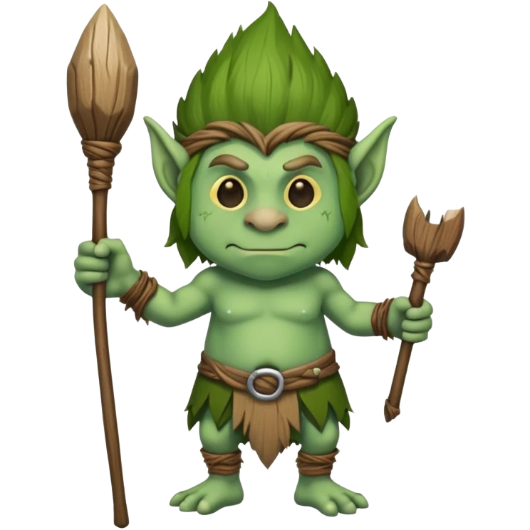 Troll holding a staff emoji