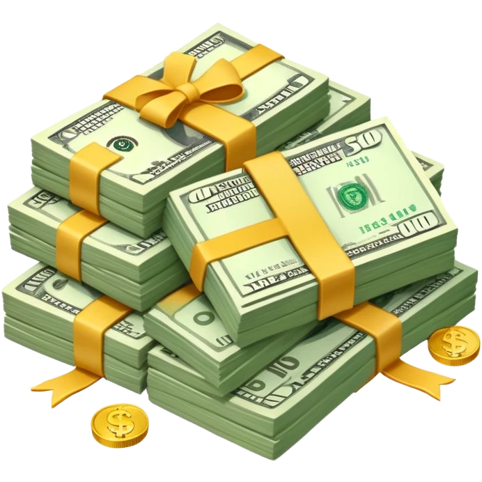 huge pile of money and cash emoji