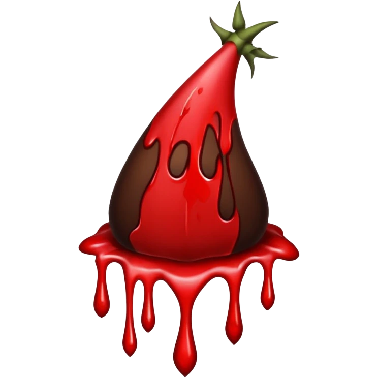 thorn with blood dripping from it  emoji