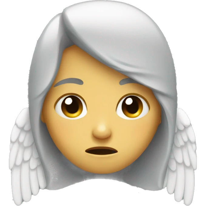 crying angel emoji