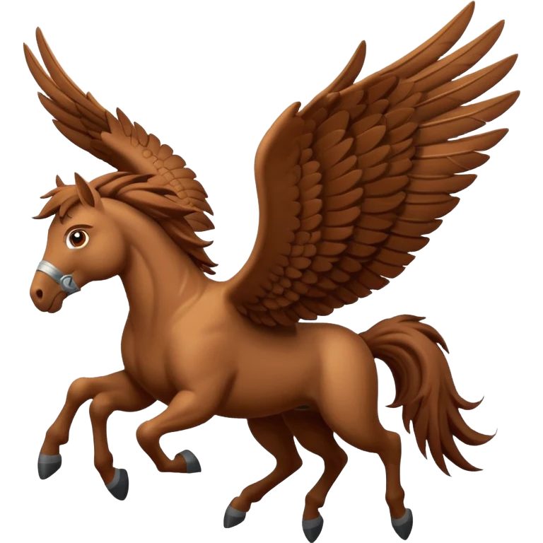 brown pegasus  emoji