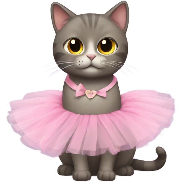 cat wearing a tutu emoji