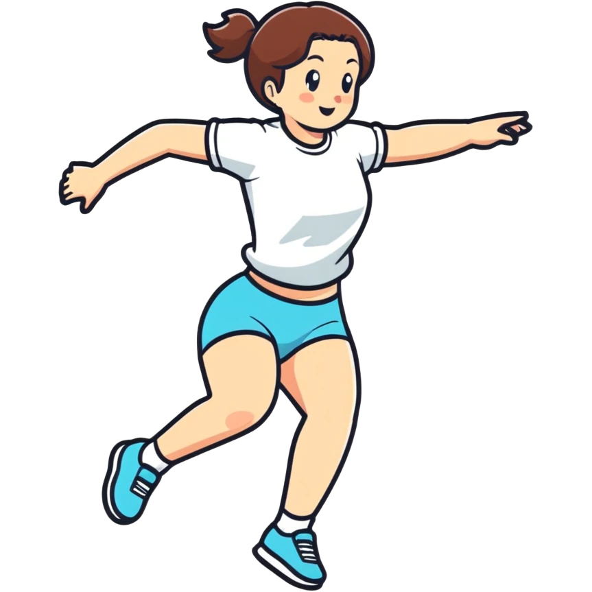 Girl bouncing butt emoji