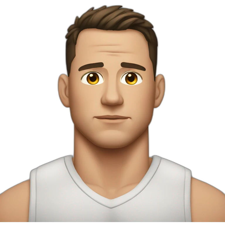 Channing Tatum serious emoji