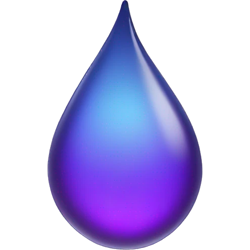 purple water drop emoji