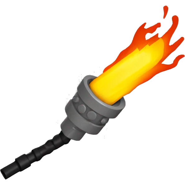Lego style torch emoji