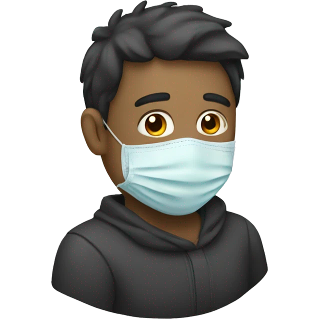 A sick man have mask  emoji