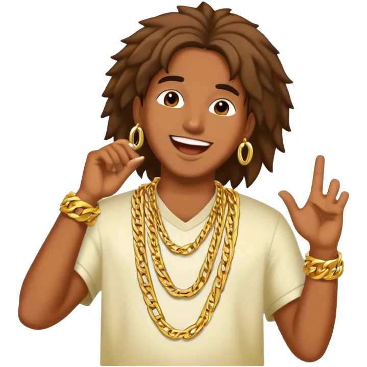 Happy Reggaeton Music Singer emoji