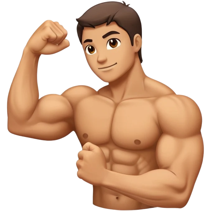 Right arm flexing emoji