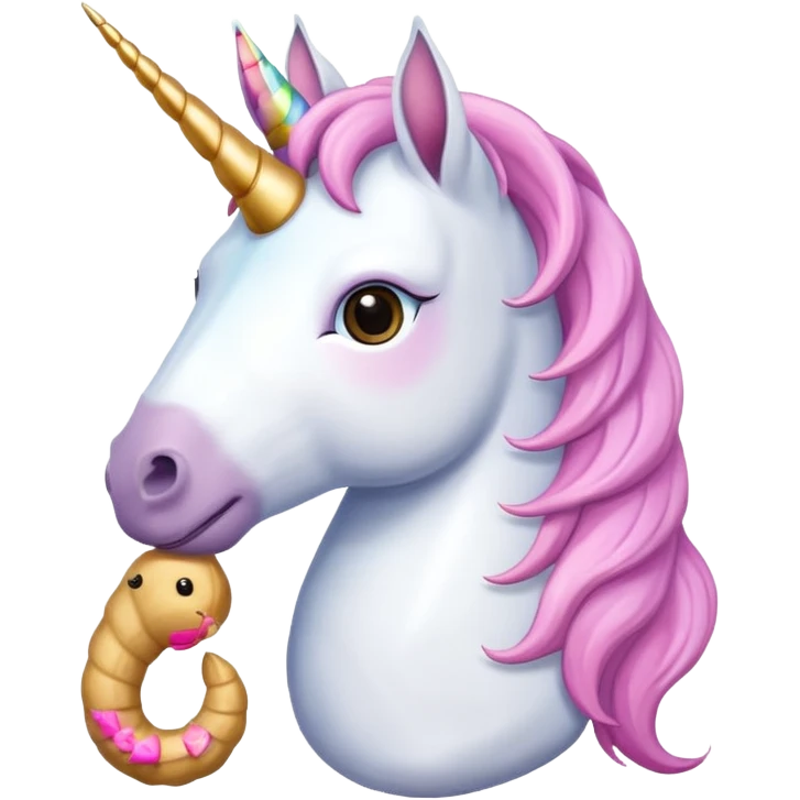 Unicorn with a peanut emoji