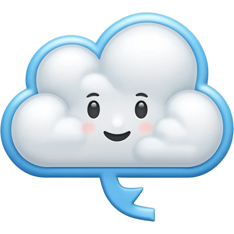 cloud message bubble emoji