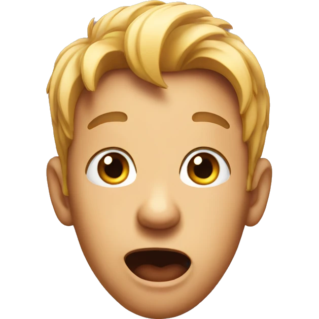 Really surprised face emoji
