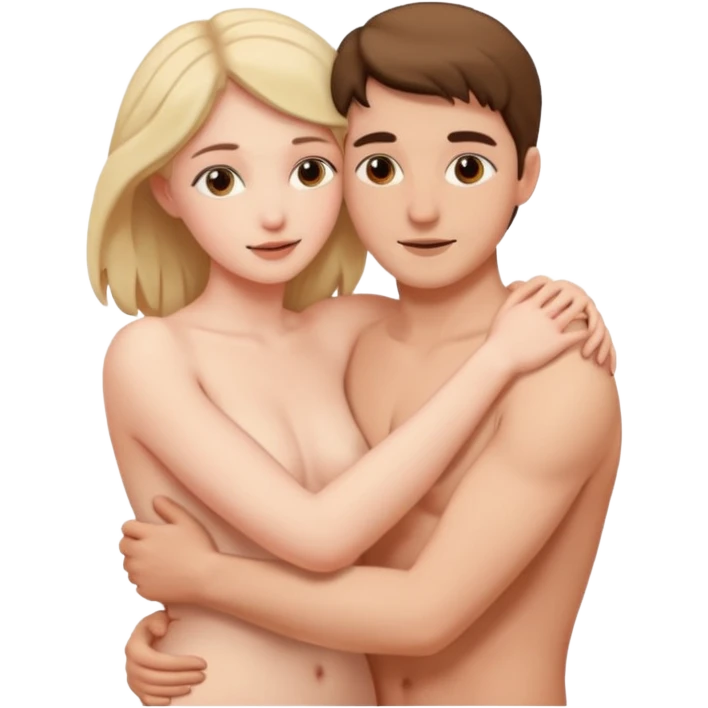 Man and woman having sex naked emoji