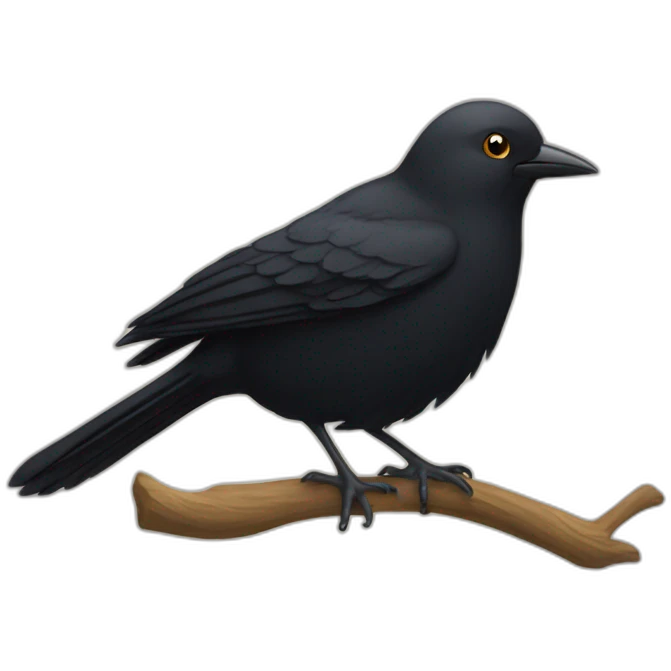 black bird emoji