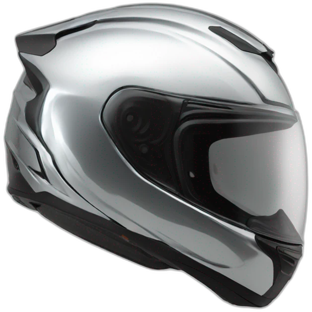 thunder chrome motorcyle helmet emoji