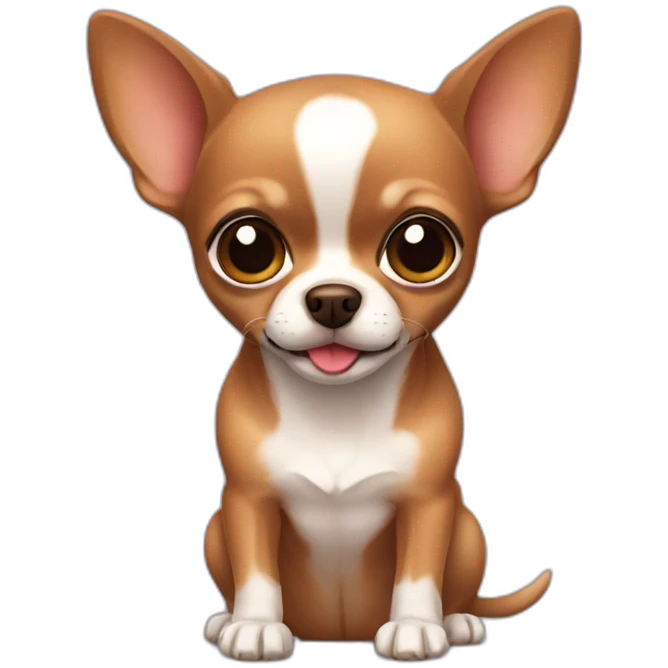 A cute brown Chihuahua emoji
