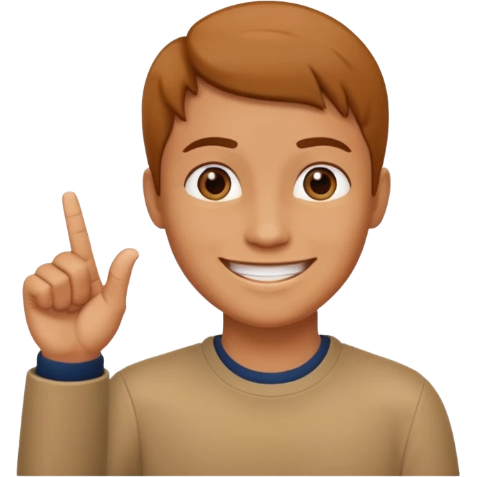 In the fourth image in the right hand of person there should be only the index finger upward emoji