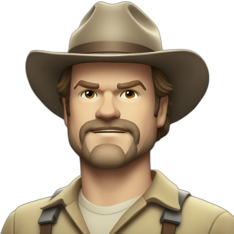Jim Hopper David harbour little smiling emoji