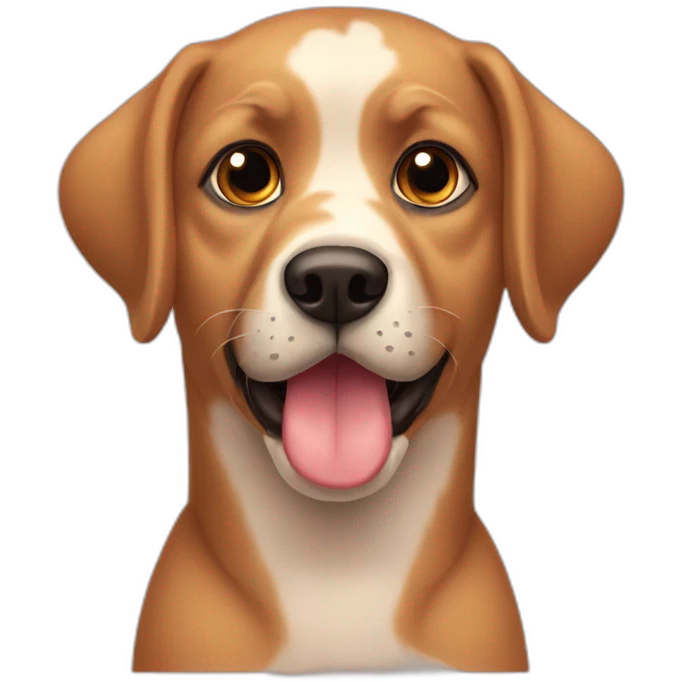 perrita con anteojos emoji