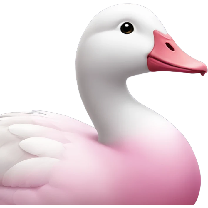 Pink goose emoji