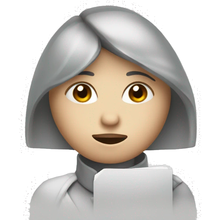 Woman Holding a sighn with i hate him emoji