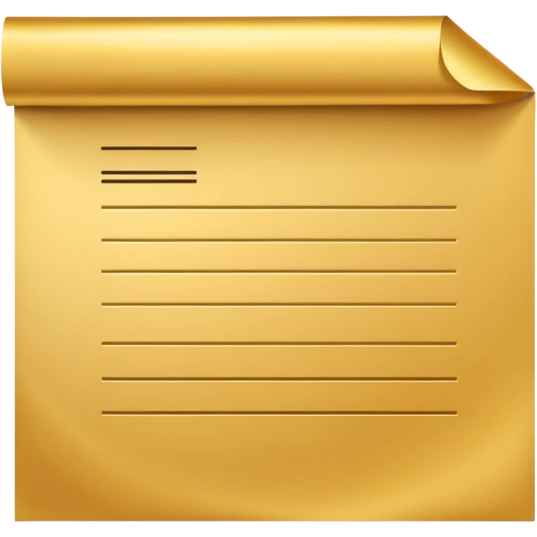 Premium contract golden paper signed sealed emoji