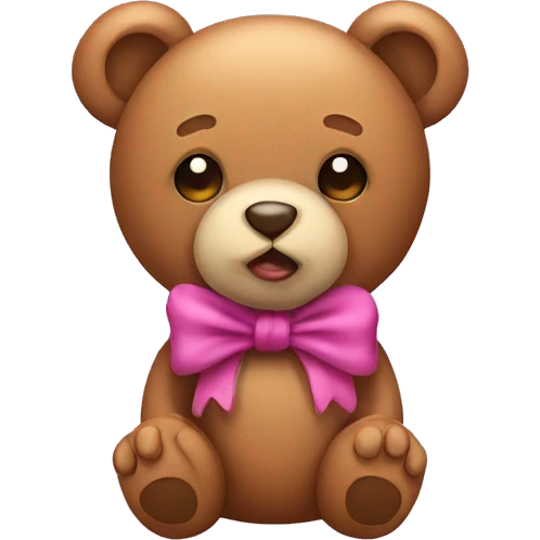 Teddy with bow  emoji